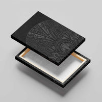 Queensland Maori Rugby Nga Hau e Wha Canvas Wall Art Black Motif