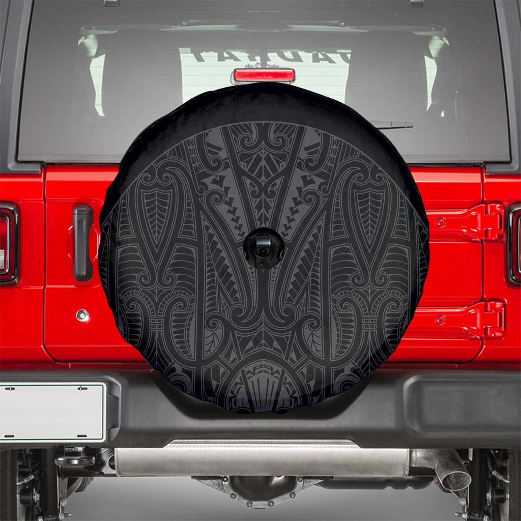 Queensland Maori Rugby Nga Hau e Wha Spare Tire Cover Black Motif