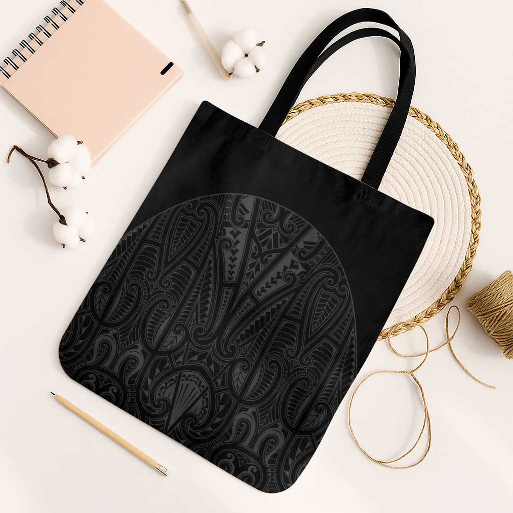 Queensland Maori Rugby Nga Hau e Wha Tote Bag Black Motif - Polynesian Pride