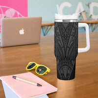 Queensland Maori Rugby Nga Hau e Wha Tumbler With Handle Black Motif