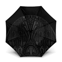 Queensland Maori Rugby Nga Hau e Wha Umbrella Black Motif - Polynesian Pride