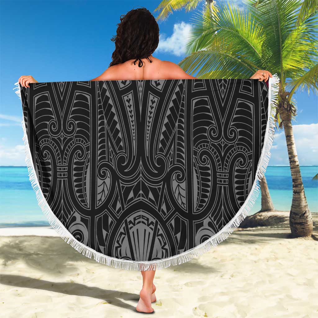Queensland Maori Rugby Nga Hau e Wha Beach Blanket Maroon Motif