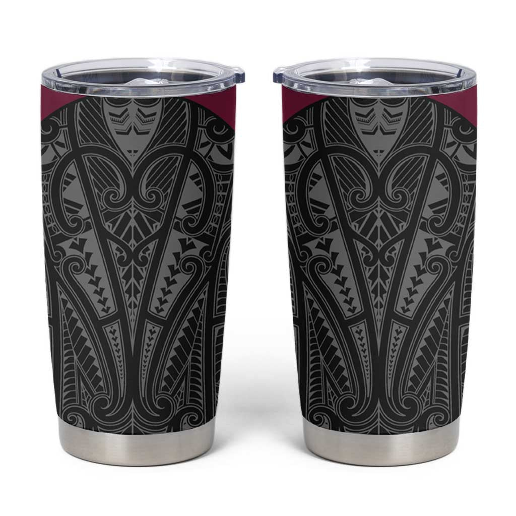Queensland Maori Rugby Nga Hau e Wha Tumbler Cup Maroon Motif