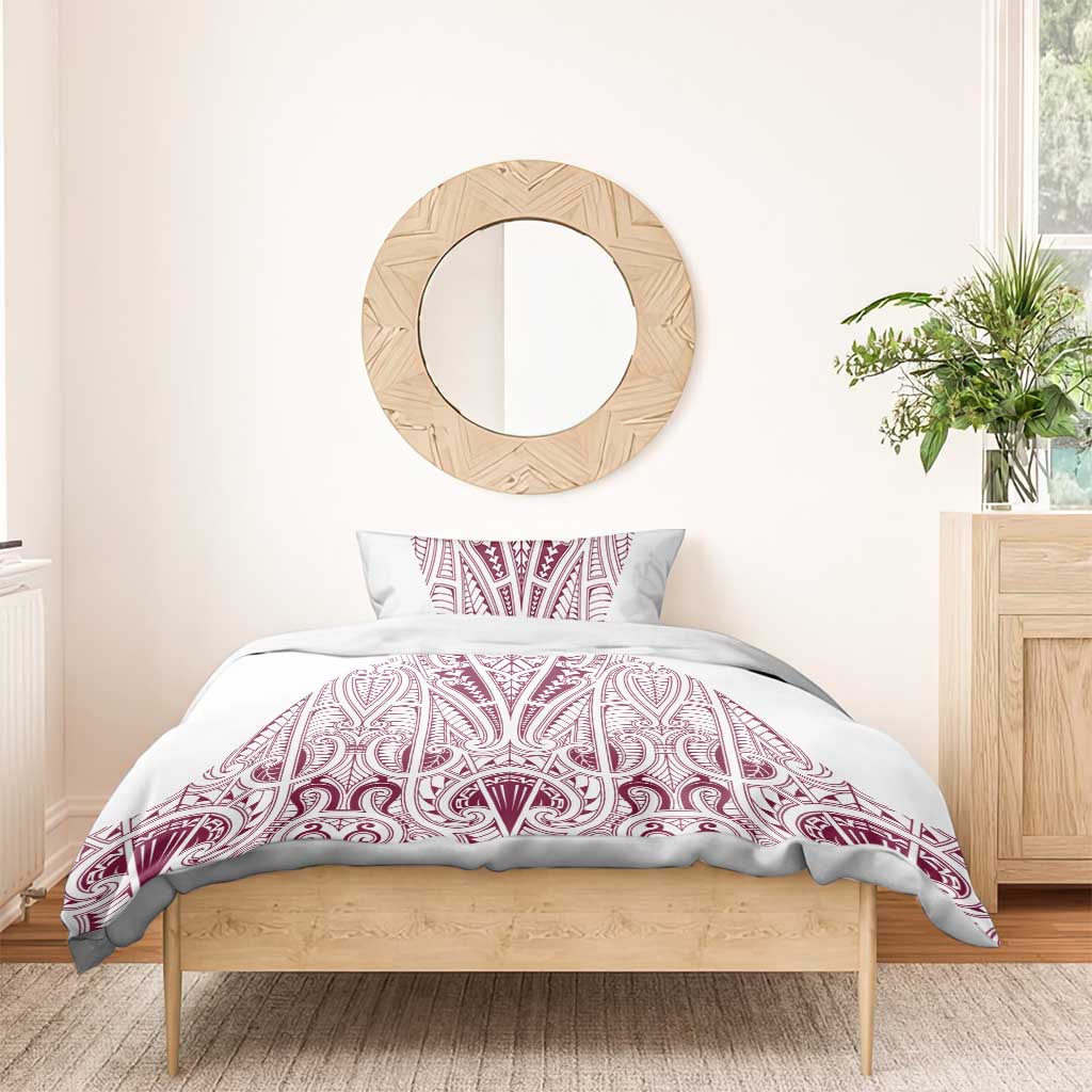 Queensland Maori Rugby Nga Hau e Wha Bedding Set White Motif