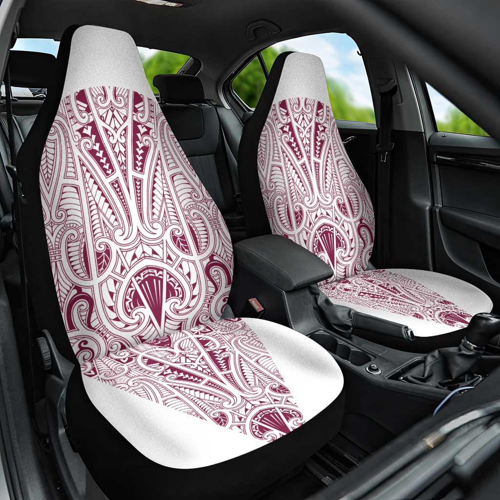 Queensland Maori Rugby Nga Hau e Wha Car Seat Cover White Motif