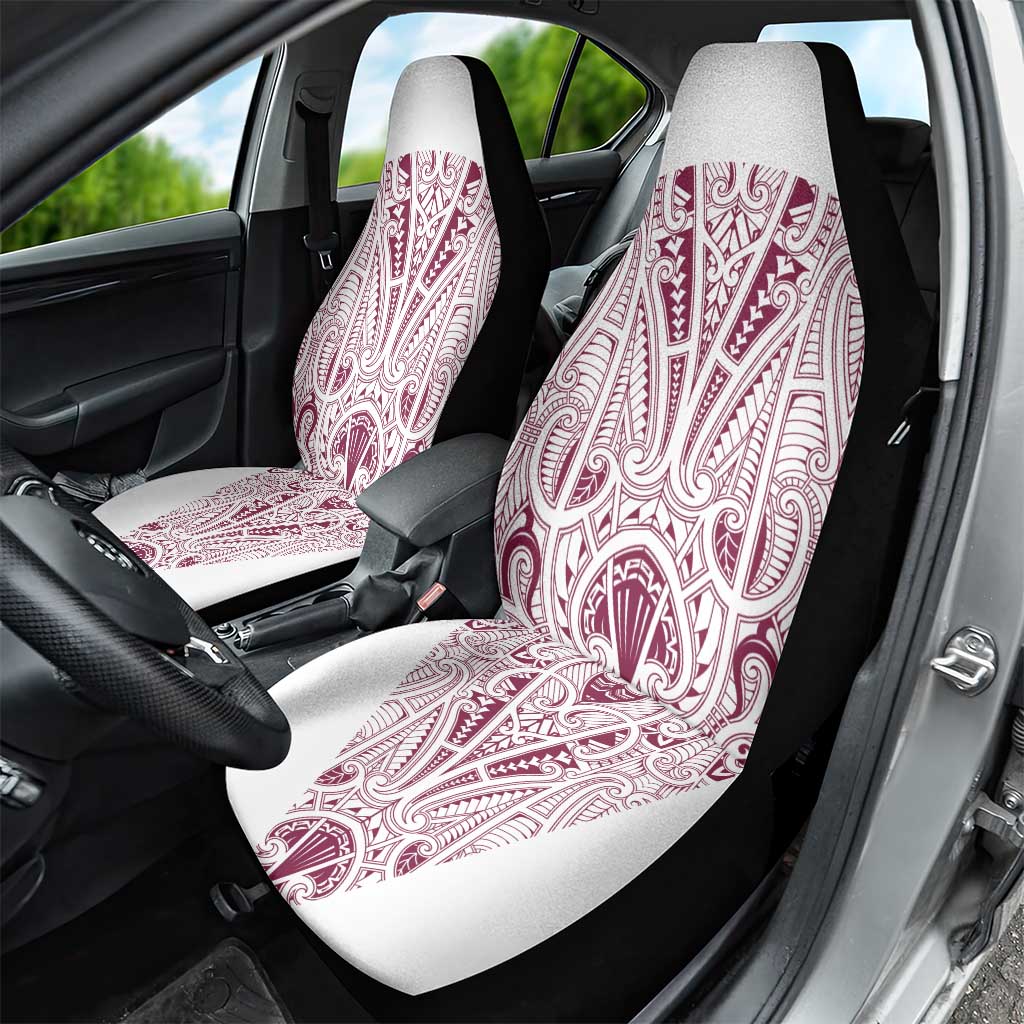 Queensland Maori Rugby Nga Hau e Wha Car Seat Cover White Motif