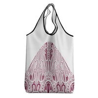 Queensland Maori Rugby Nga Hau e Wha Grocery Bag White Motif LT9 - Polynesian Pride