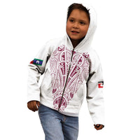 Queensland Maori Rugby Nga Hau e Wha Kid Hoodie White Motif