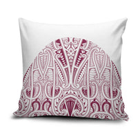 Queensland Maori Rugby Nga Hau e Wha Pillow Cover White Motif - Polynesian Pride