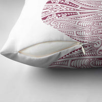 Queensland Maori Rugby Nga Hau e Wha Pillow Cover White Motif - Polynesian Pride