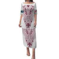 Queensland Maori Rugby Nga Hau e Wha Puletasi White Motif