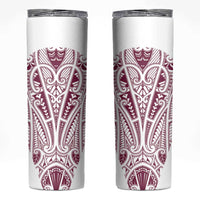 Queensland Maori Rugby Nga Hau e Wha Skinny Tumbler White Motif