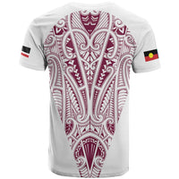 Queensland Maori Rugby Nga Hau e Wha T Shirt White Motif