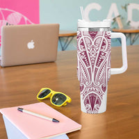 Queensland Maori Rugby Nga Hau e Wha Tumbler With Handle White Motif