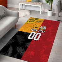 Custom British Lions-AUNZ Area Rug Australia-New Zealand Indigenous Motif LT9 - Polynesian Pride
