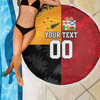 Custom British Lions-AUNZ Beach Blanket Australia-New Zealand Indigenous Motif