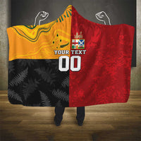 Custom British Lions-AUNZ Hooded Blanket Australia-New Zealand Indigenous Motif LT9 - Polynesian Pride