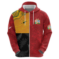 Custom British Lions-AUNZ Hoodie Australia-New Zealand Indigenous Motif