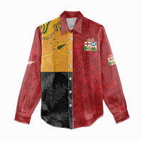 Custom British Lions-AUNZ Women Casual Shirt Australia-New Zealand Indigenous Motif