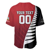 Custom British Lions New Zealand Baseball Jersey Half Black Fern LT9 - Polynesian Pride