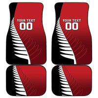 Custom British Lions New Zealand Car Mats Half Black Fern