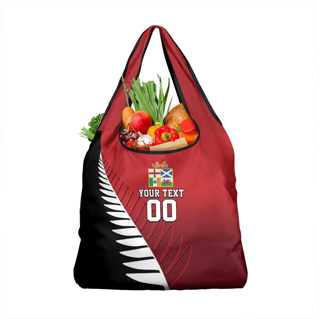 Custom British Lions New Zealand Grocery Bag Half Black Fern