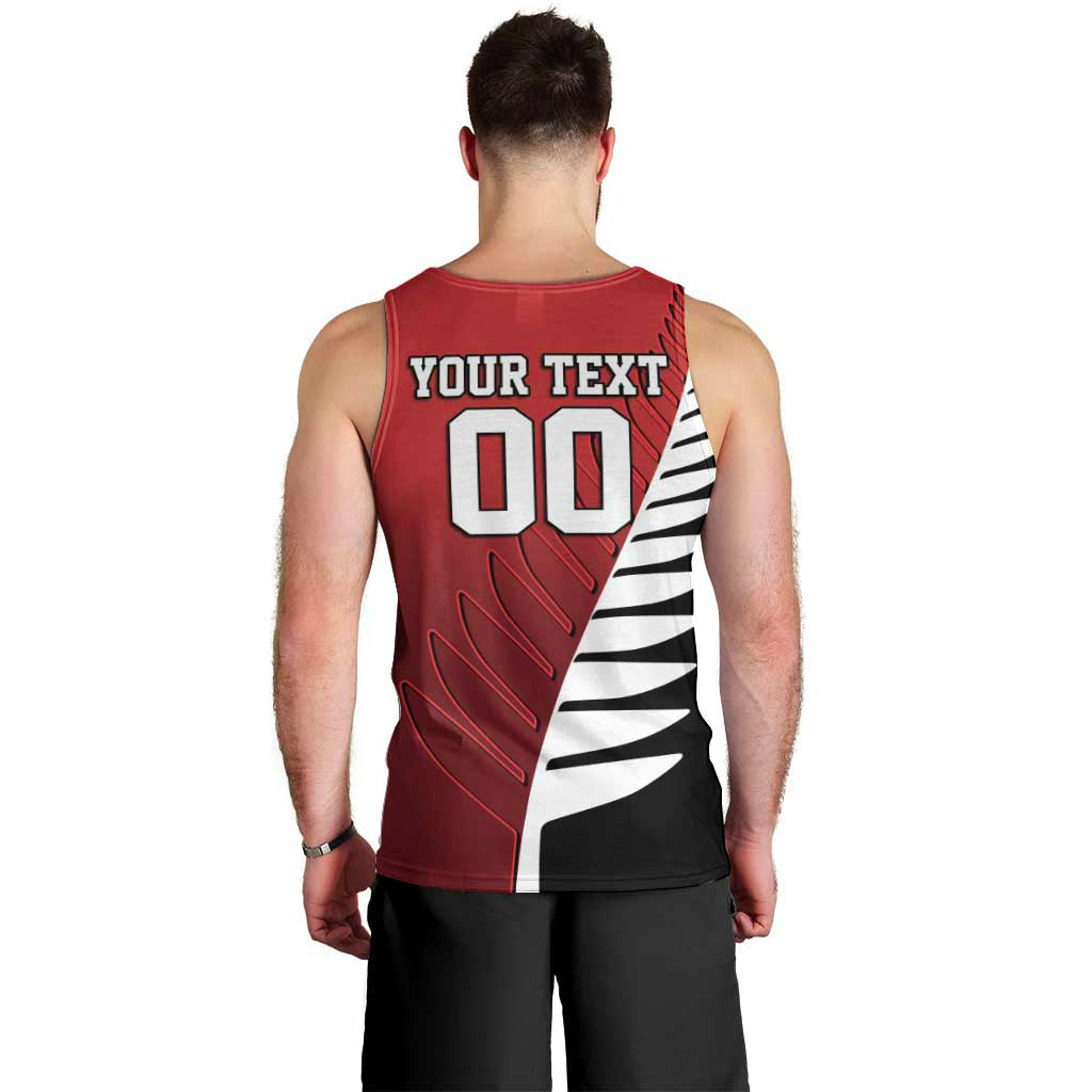 Custom British Lions New Zealand Men Tank Top Half Black Fern