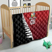 Custom British Lions New Zealand Quilt Half Black Fern