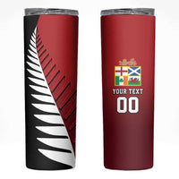 Custom British Lions New Zealand Skinny Tumbler Half Black Fern