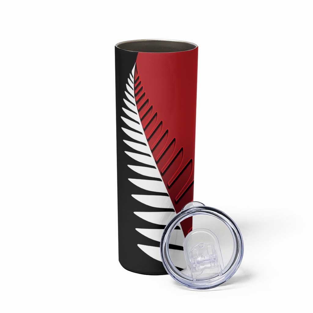 Custom British Lions New Zealand Skinny Tumbler Half Black Fern
