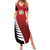 Custom British Lions New Zealand Summer Maxi Dress Half Black Fern