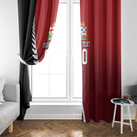 Custom British Lions New Zealand Window Curtain Half Black Fern