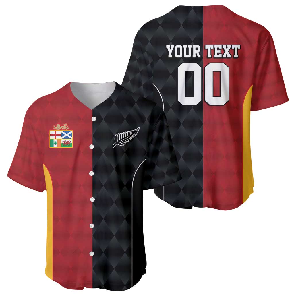 Custom British Lions New Zealand Baseball Jersey Sporty Style LT9 - Polynesian Pride