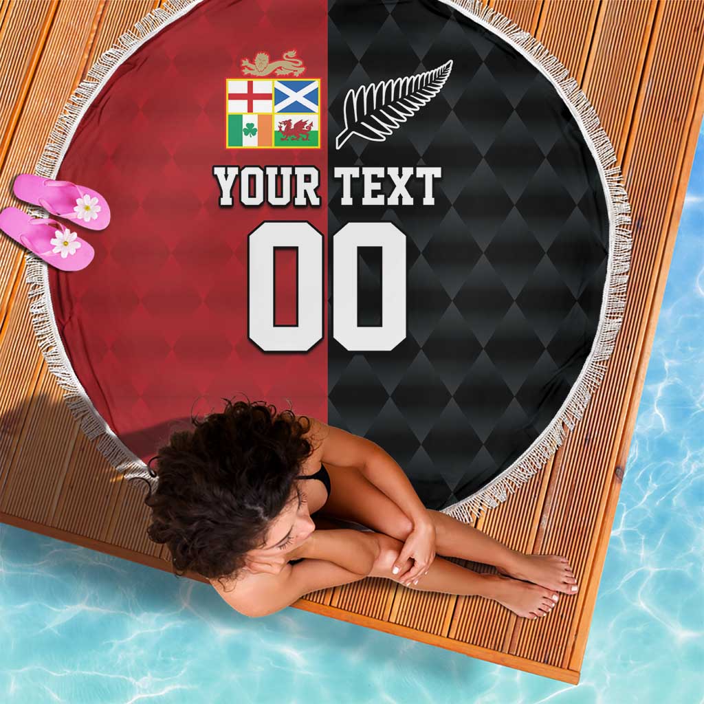 Custom British Lions New Zealand Beach Blanket Sporty Style