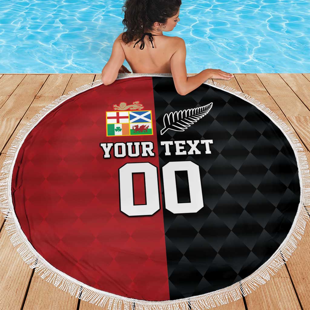 Custom British Lions New Zealand Beach Blanket Sporty Style