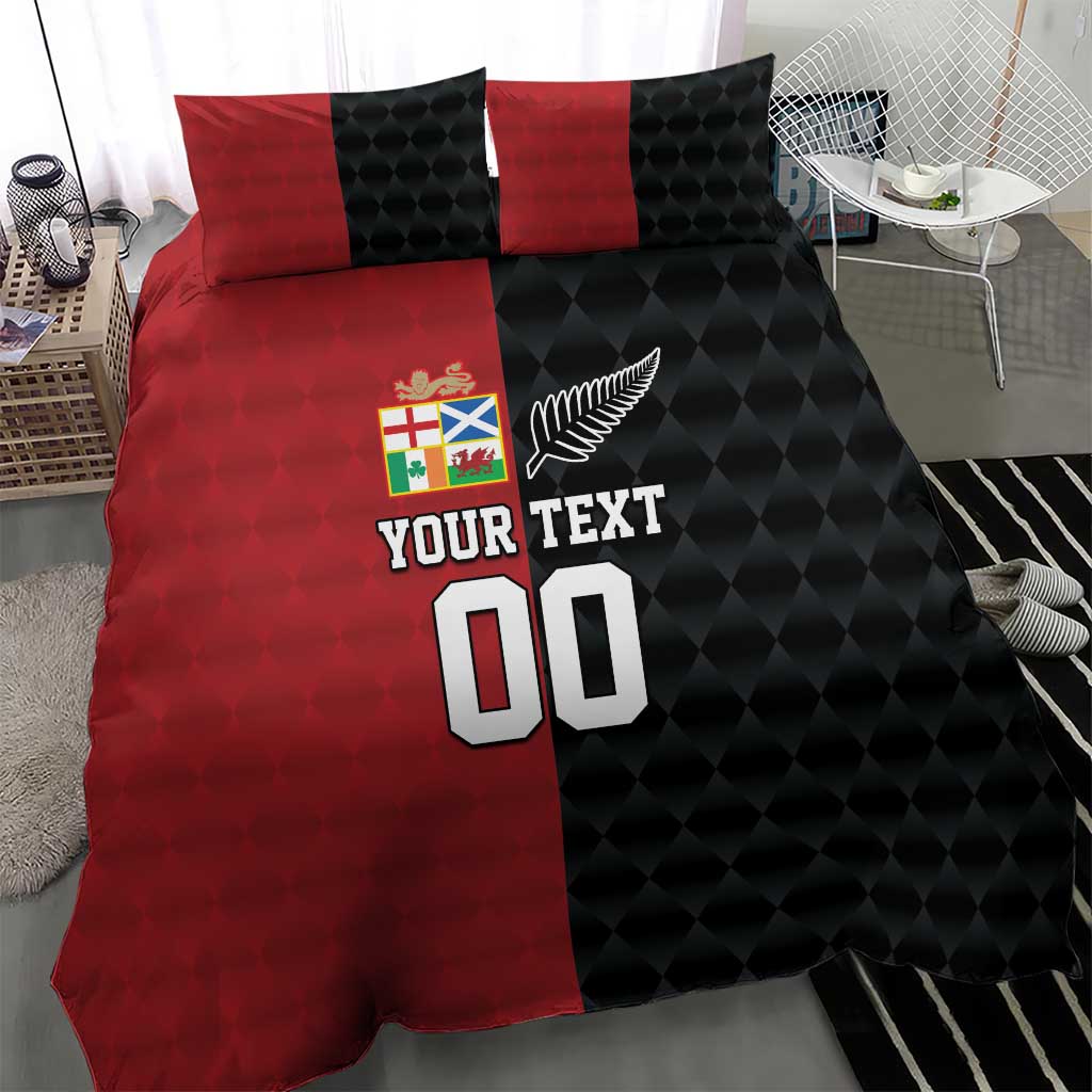 Custom British Lions New Zealand Bedding Set Sporty Style
