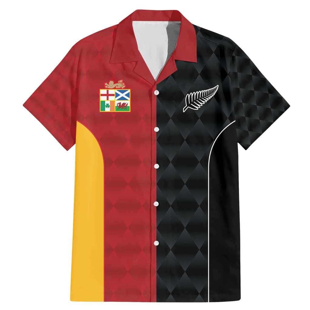 Custom British Lions New Zealand Family Matching Mermaid Dress and Hawaiian Shirt Sporty Style