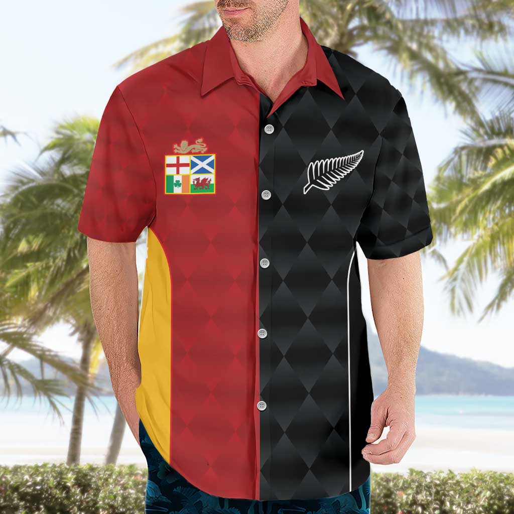 Custom British Lions New Zealand Hawaiian Shirt Sporty Style