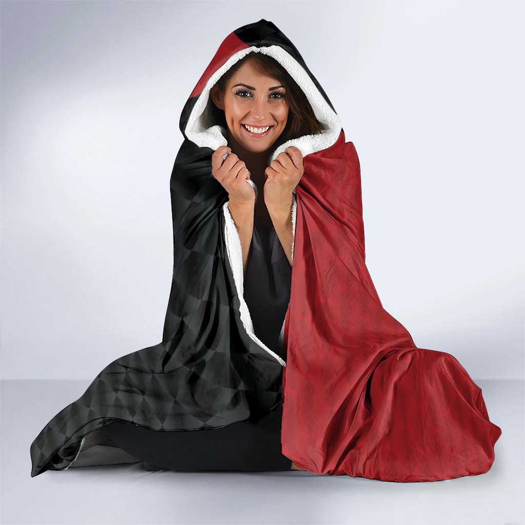 Custom British Lions New Zealand Hooded Blanket Sporty Style LT9 - Polynesian Pride