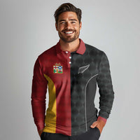 Custom British Lions New Zealand Long Sleeve Polo Shirt Sporty Style LT9 - Polynesian Pride