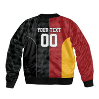 Custom British Lions New Zealand Sleeve Zip Bomber Jacket Sporty Style