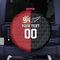 Custom British Lions New Zealand Spare Tire Cover Sporty Style