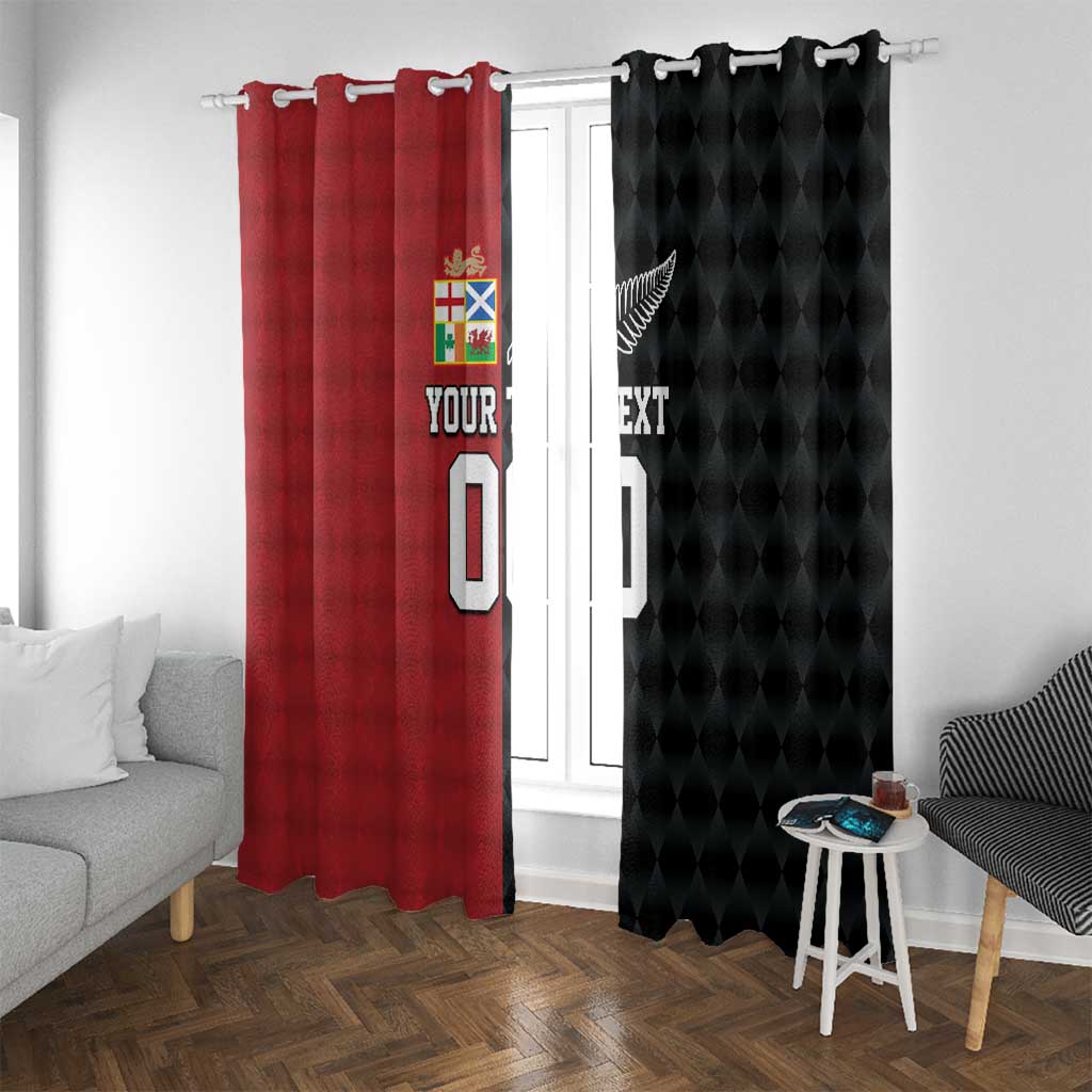 Custom British Lions New Zealand Window Curtain Sporty Style