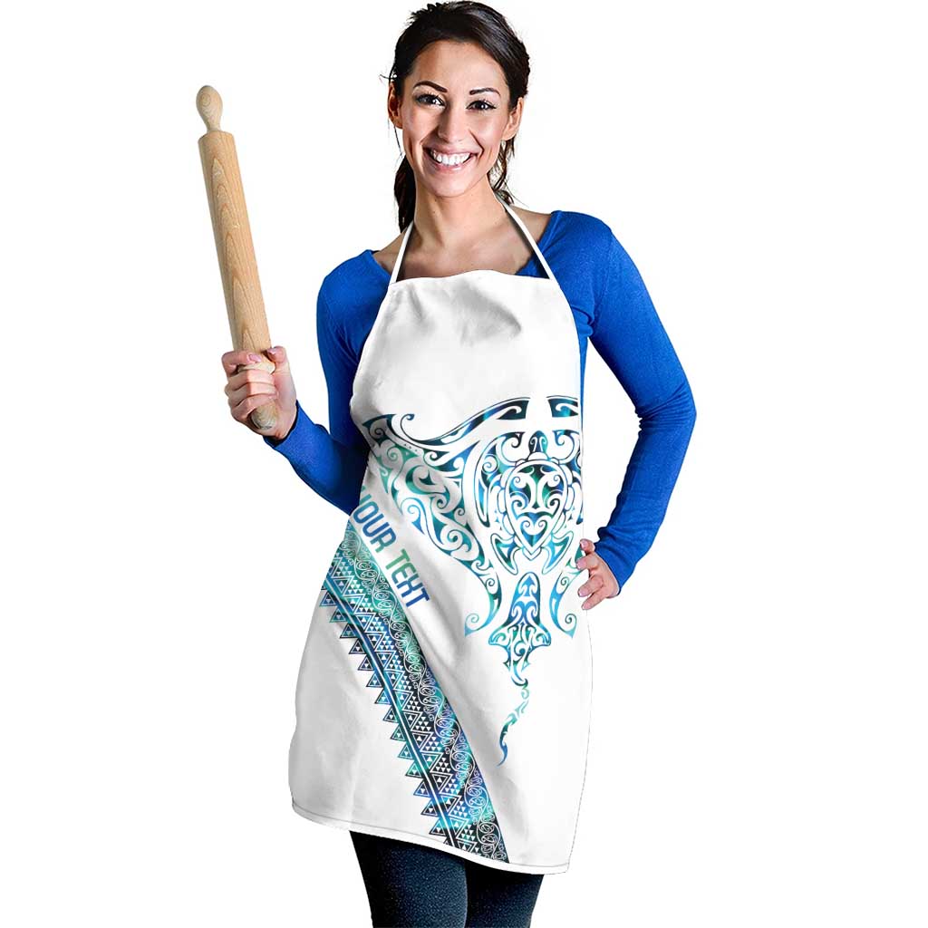 Kahui Whetu Paua shell Kowhaiwhai Taniko Personalised Apron Manta Ray Shark-Turtle Maori Tribal Style LT9 - Polynesian Pride