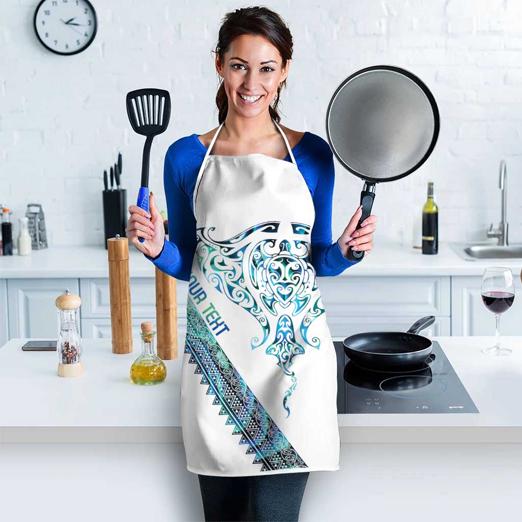 Kahui Whetu Paua shell Kowhaiwhai Taniko Personalised Apron Manta Ray Shark-Turtle Maori Tribal Style LT9 - Polynesian Pride