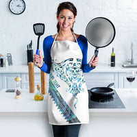 Kahui Whetu Paua shell Kowhaiwhai Taniko Personalised Apron Manta Ray Shark-Turtle Maori Tribal Style LT9 - Polynesian Pride