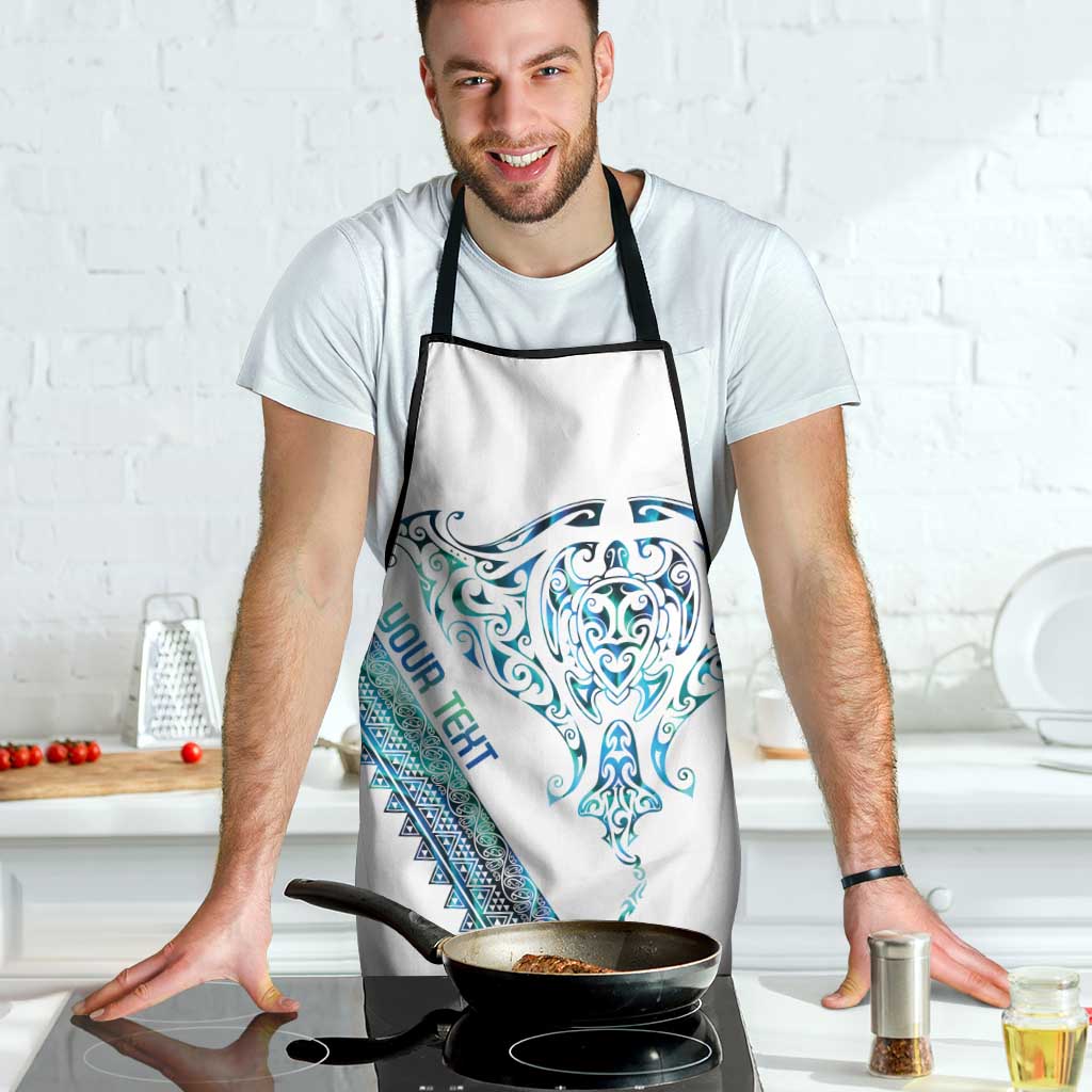 Kahui Whetu Paua shell Kowhaiwhai Taniko Personalised Apron Manta Ray Shark-Turtle Maori Tribal Style LT9 - Polynesian Pride