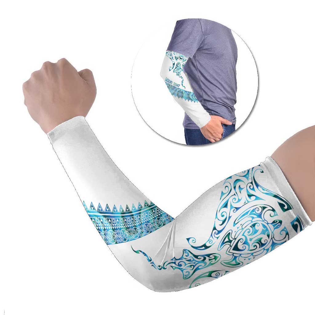 Kahui Whetu Paua shell Kowhaiwhai Taniko Personalised Arm Sleeves Manta Ray Shark-Turtle Maori Tribal Style