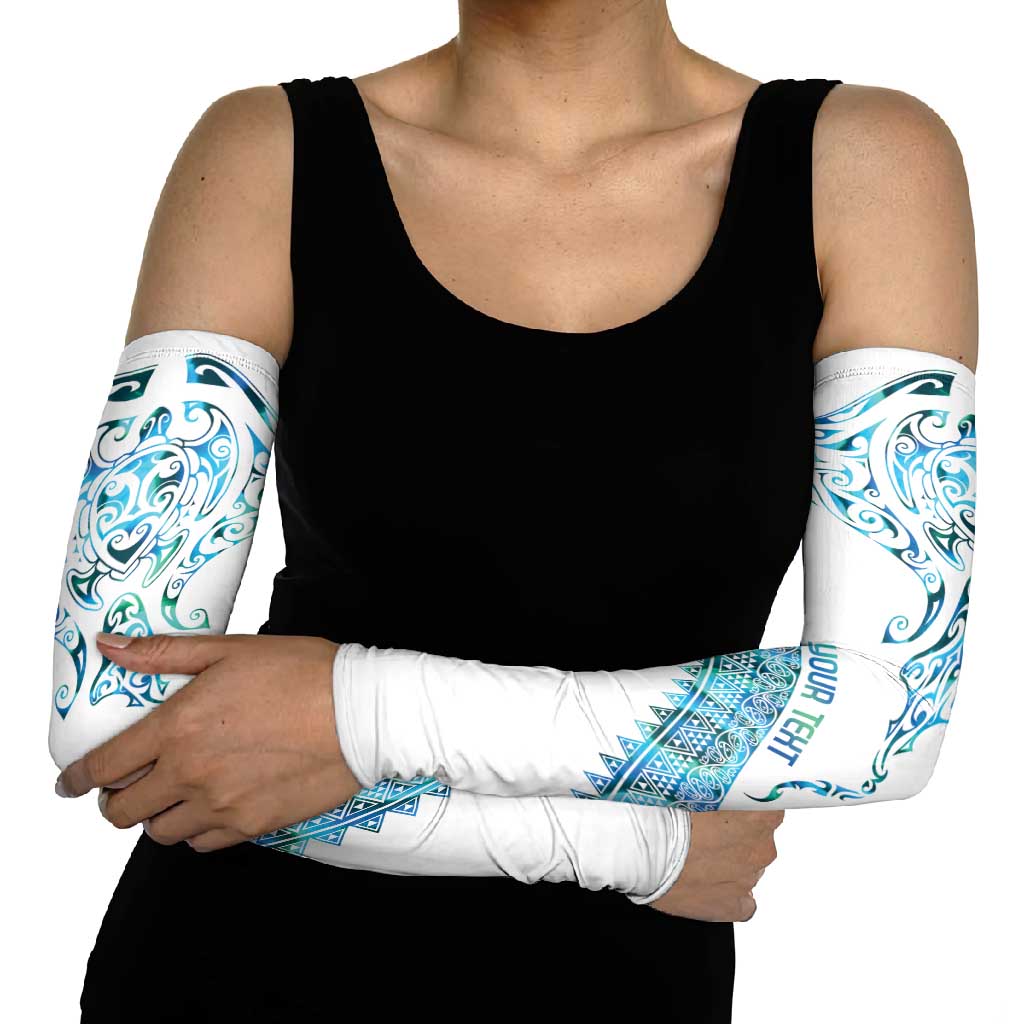 Kahui Whetu Paua shell Kowhaiwhai Taniko Personalised Arm Sleeves Manta Ray Shark-Turtle Maori Tribal Style