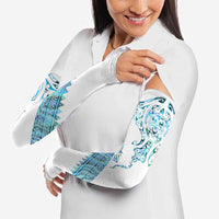 Kahui Whetu Paua shell Kowhaiwhai Taniko Personalised Arm Sleeves Manta Ray Shark-Turtle Maori Tribal Style